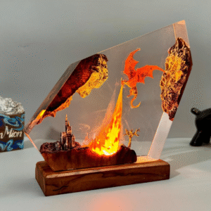 Đèn Epoxy Rồng Phun Lửa